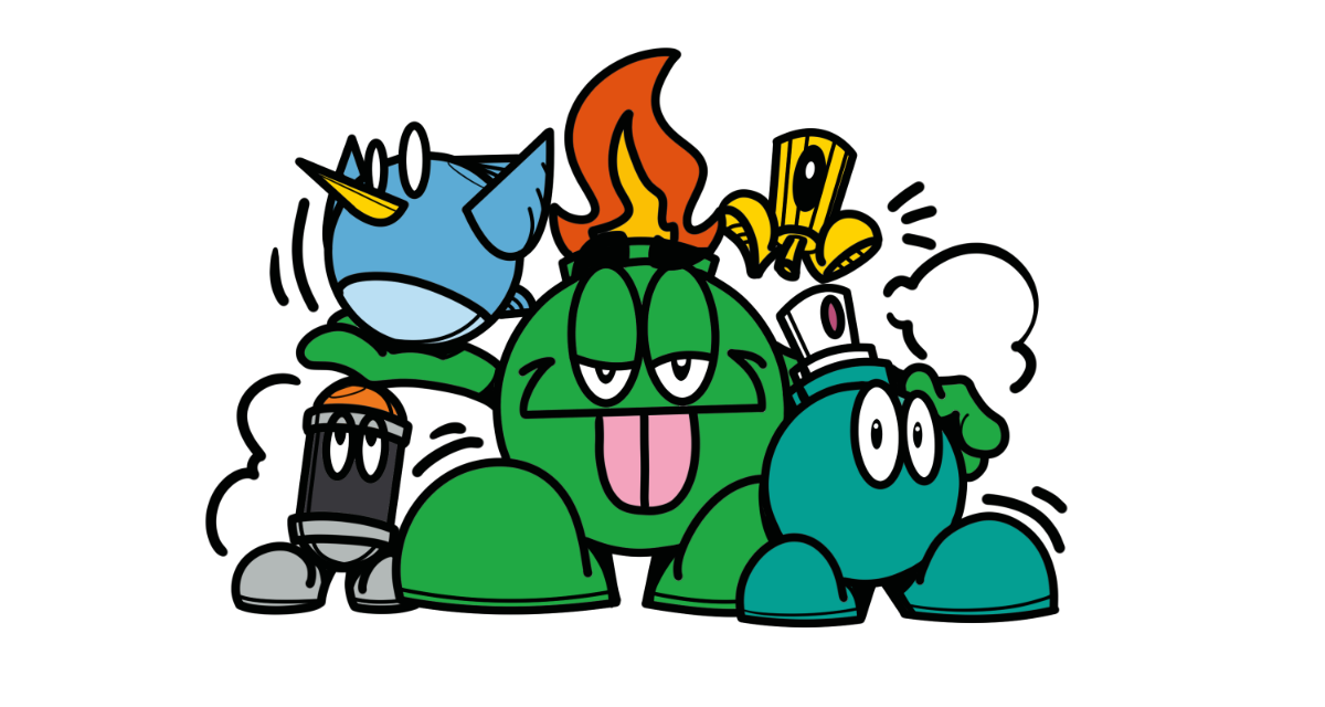 BOMBGは、スプレーアートを軸に活動するアーティストです。壁だけでなく、デジタル、キャラクター、グッズなど、表現の形を横断しながら制作を続けています。